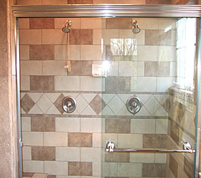 frameless aker shower door